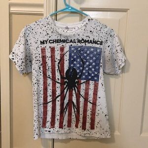 My Chemical Romance American-Flag/ Spider t-shirt